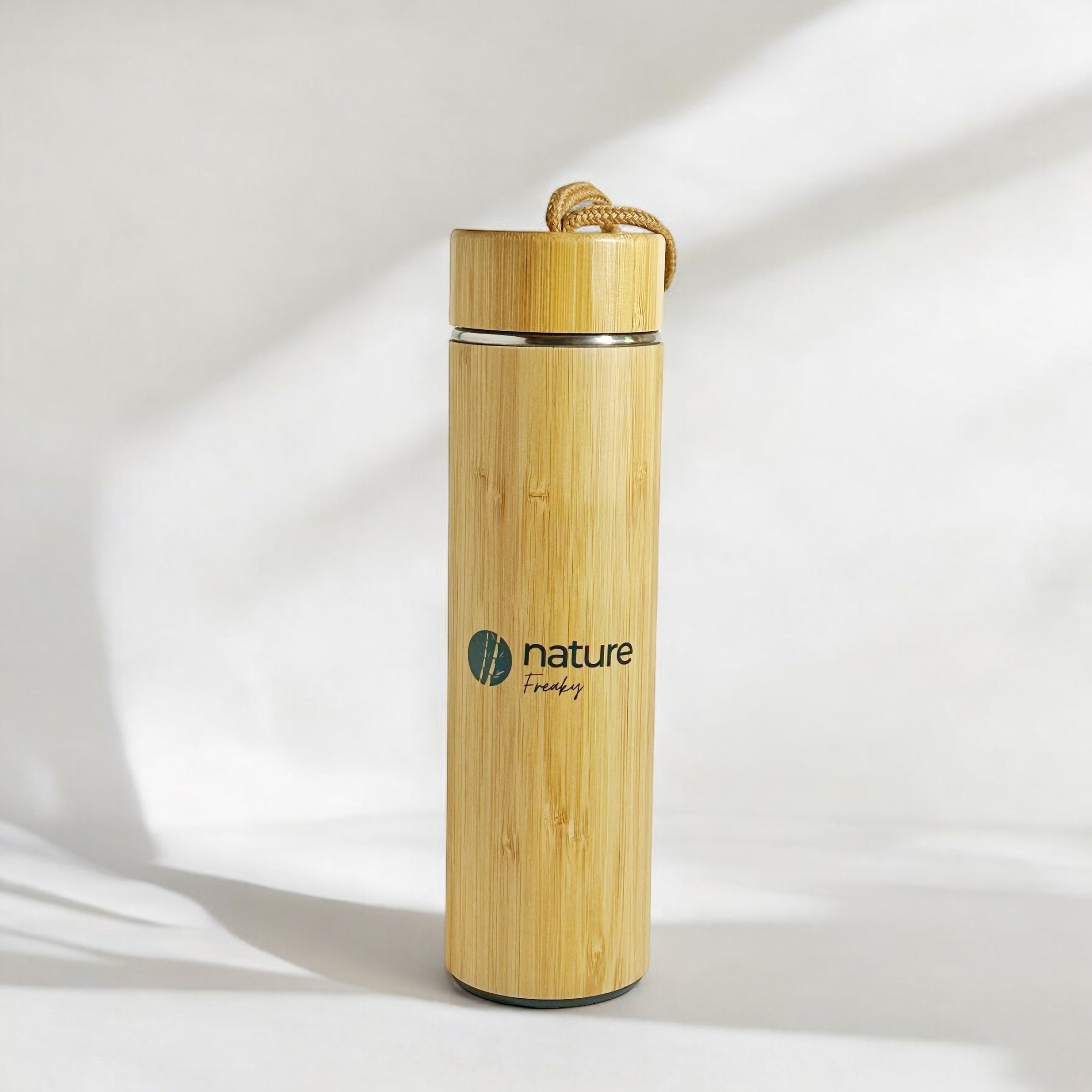 ECO-FRIENDLY BAMBOO BOTTLE WITH INFUSER & STRAINER Nature Freaky