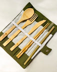 REUSABLE BAMBOO CUTLERY KIT | ECO-FRIENDLY & ZERO-WASTE UTENSILS Nature Freaky