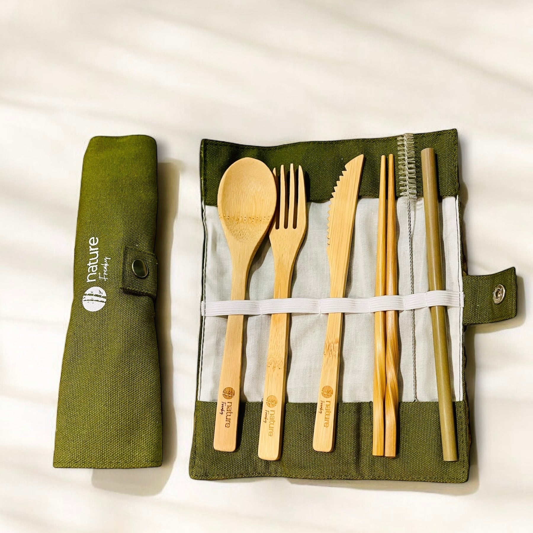 REUSABLE BAMBOO CUTLERY KIT | ECO-FRIENDLY & ZERO-WASTE UTENSILS Nature Freaky