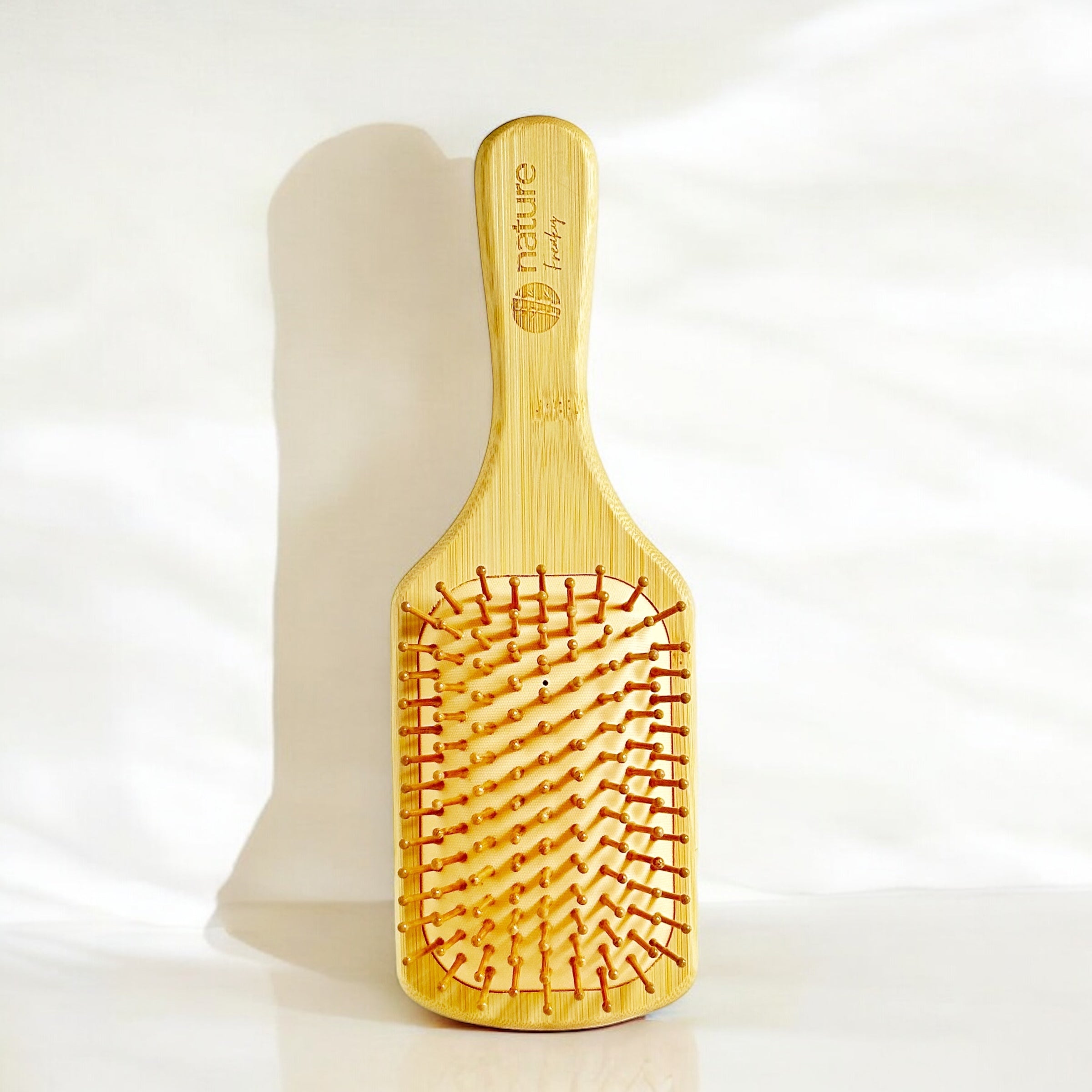 BAMBOO HAIR BRUSH | NATURAL DETANGLING PADDLE BRUSH Nature Freaky