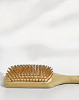 BAMBOO HAIR BRUSH | NATURAL DETANGLING PADDLE BRUSH Nature Freaky