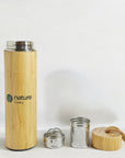 ECO-FRIENDLY BAMBOO BOTTLE WITH INFUSER & STRAINER Nature Freaky