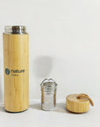 ECO-FRIENDLY BAMBOO BOTTLE WITH INFUSER & STRAINER Nature Freaky