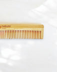 Dual-Sided Bamboo Comb with Wide & Narrow Teeth Nature Freaky