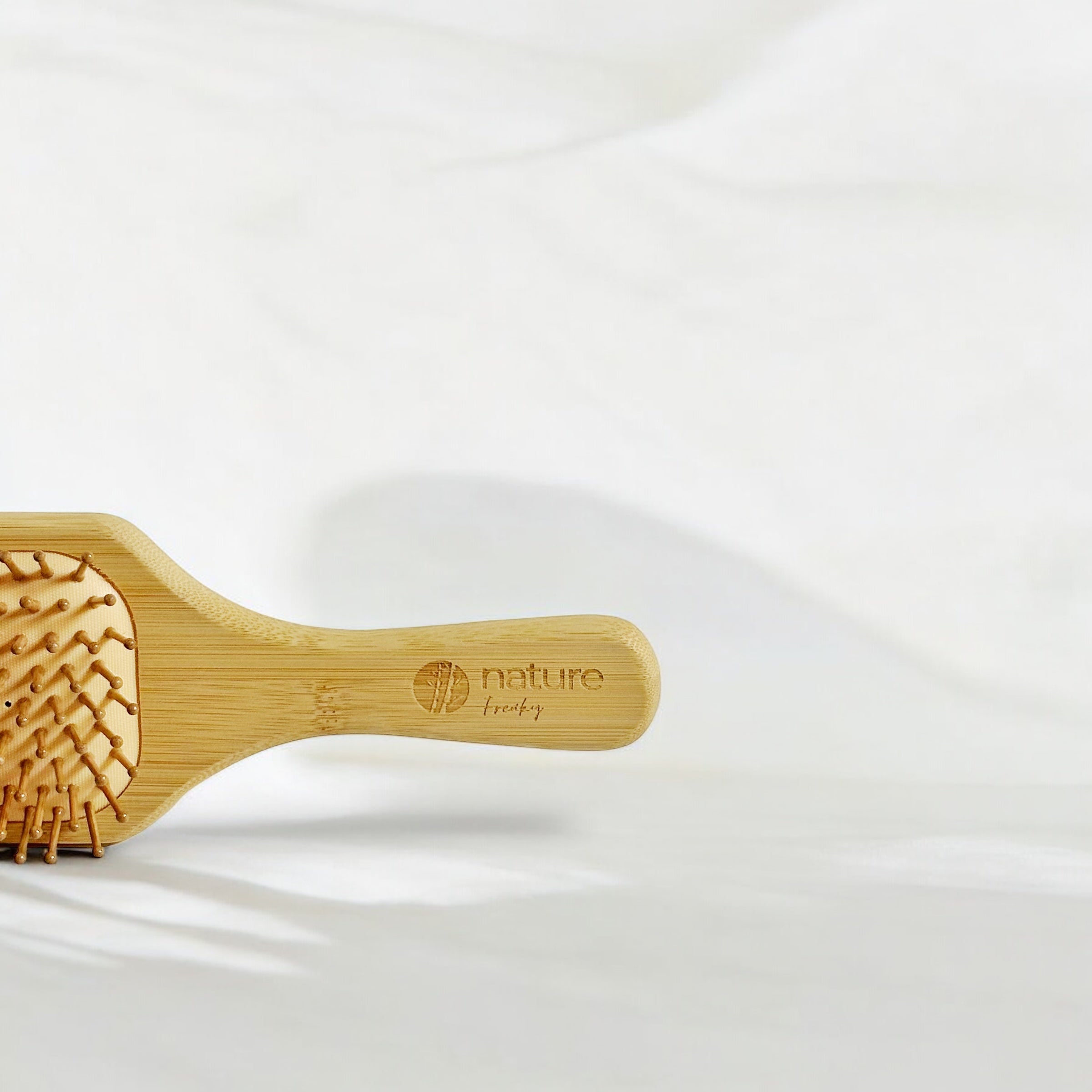 BAMBOO HAIR BRUSH | NATURAL DETANGLING PADDLE BRUSH Nature Freaky