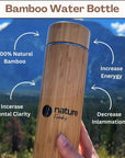 ECO-FRIENDLY BAMBOO BOTTLE WITH INFUSER & STRAINER Nature Freaky